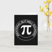 Irrationaler, aber gut gerundeter Funny Pi Day Tea Karte (Gelbe Blume)