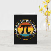Irrationaler, aber gut gerundeter Funny Pi Day Tea Karte (Gelbe Blume)