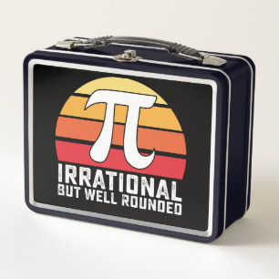 Irrationaler aber wohlgerundeter Pi-Tag-Mathematik Metall Brotdose