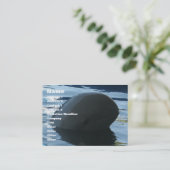 Irrawaddy Dolphin Flüchtige Blick-A-Boo Visitenkarte (Stehend Vorderseite)