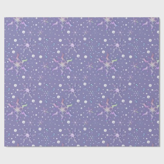 Irredentist Schneeflocken Geschenkpapier (Flach)
