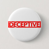 irreführende Briefmarke Button (Vorderseite)