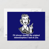 Irreführung - sarkastischer Spaß Postkarte (Vorne/Hinten)