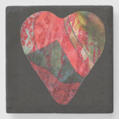 Irregular Heart Steinuntersetzer (Vorderseite)