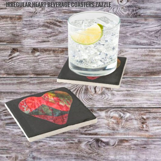 Irregular Heart Steinuntersetzer
