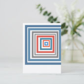 Irregular Squares Postkarte (Stehend Vorderseite)