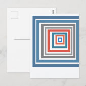 Irregular Squares Postkarte (Vorne/Hinten)