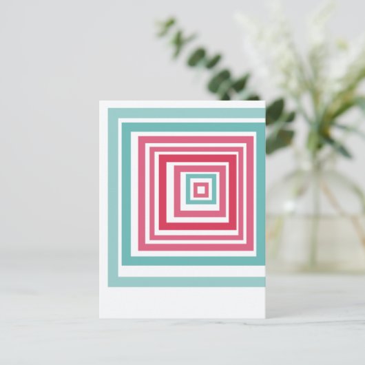 Irregular Squares  Postkarte (Stehend Vorderseite)