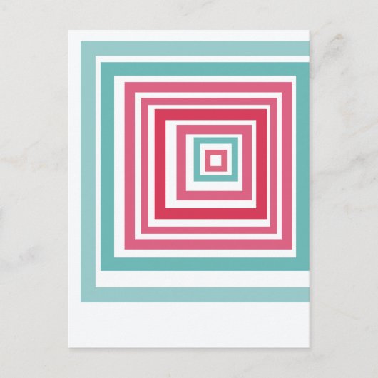 Irregular Squares  Postkarte (Vorderseite)