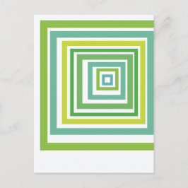 Irregular Squares  Postkarte