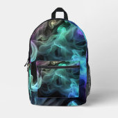 Irrekommendes Rauchen auf schwarz Bedruckter Rucksack (Vorderseite)