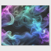 Irrekommendes Rauchen auf schwarz Geschenkpapier (Flach)