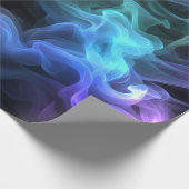 Irrekommendes Rauchen auf schwarz Geschenkpapier (Ecke)