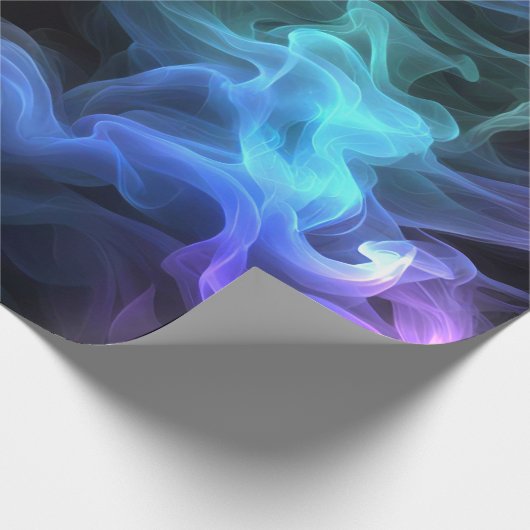 Irrekommendes Rauchen auf schwarz Geschenkpapier (Ecke)