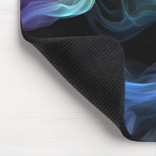 Irrekommendes Rauchen auf schwarz Mousepad (Ecke)