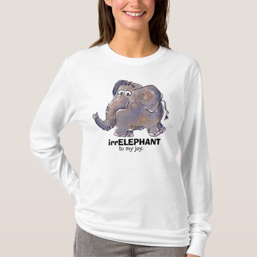 irrELEPHANT zu meiner Freude 2 Cartoon T Shirt (Vorderseite)