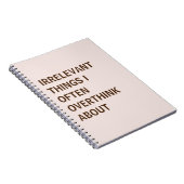 IRRELEVANTE DINGE, ÜBER DIE ICH OFT ÜBERDENKE, NOTIZBLOCK (Rechte Seite)