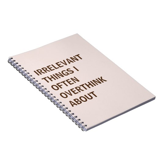 IRRELEVANTE DINGE, ÜBER DIE ICH OFT ÜBERDENKE, NOTIZBLOCK (Rechte Seite)