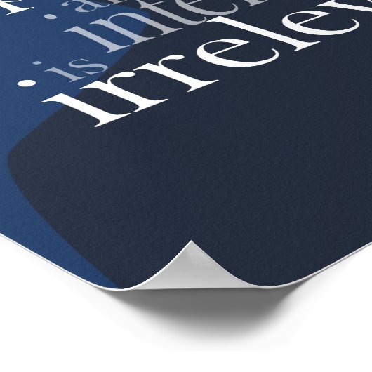 irrelevantes Poster (Ecke)