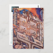 Irren-Anstalt Band-Hain von Adolf Wölfli (1910) Postkarte (Vorne/Hinten)