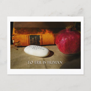 Irren ist menschlich. Errare Humanum Est. Lateinis Postkarte