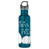 Irren ist menschlich katzenartiges schnurren - trinkflasche (Vorderseite)