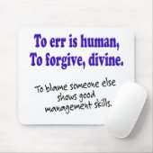 Irren ist menschlich mousepad (Mit Mouse)