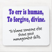 Irren ist menschlich mousepad (Vorne)