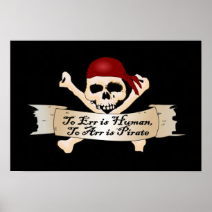 Irren ist menschlich zu Arr ist Pirat Poster