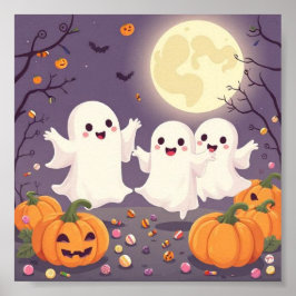 Irresistibly Ghosts – Beautiful Pastel Halloween  Poster