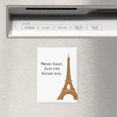 Irreverent Eiffel Tower Paris Travel Refrigerator Magnet (In Situ (Geschirrspüler))