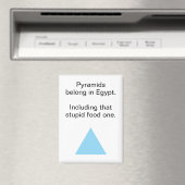 Irreverent Food Pyramid Egypt Refrigerator Magnet (In Situ (Geschirrspüler))