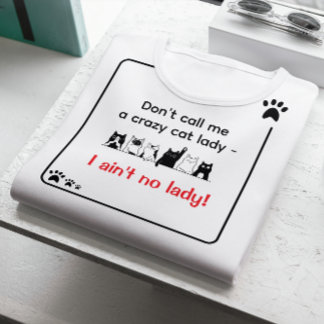 Irreverent Humor Sassy Cat Lady  Tri-Blend Shirt