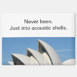 Irreverent Sydney Opera House Travel Refrigerator Magnet