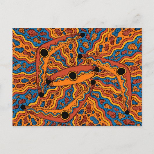 IrrgilMarga - Boomerang/Schild Sommersaison Postkarte (Vorderseite)