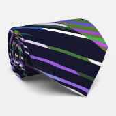 Irridictive, mehrfarbige Streifen Krawatte (Gerollt)