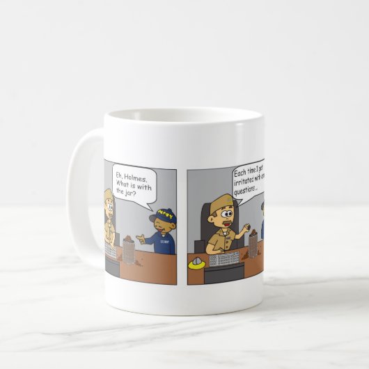 Irritation Kaffee Bean Jar Kaffeetasse (Vorderseite Links)