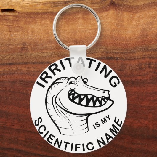 Irritator Trollface (Text) Schlüsselanhänger (Rückseite)