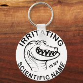 Irritator Trollface (Text) Schlüsselanhänger (Vorderseite)