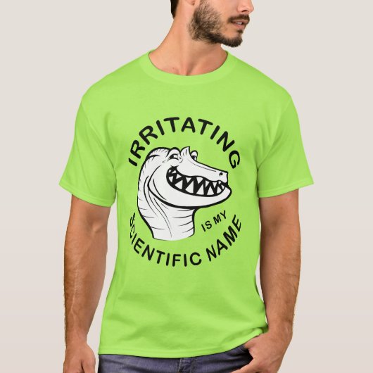 Irritator Trollface (Text) T-Shirt (Vorderseite)