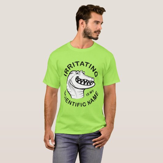 Irritator Trollface (Text) T-Shirt (Vorne ganz)