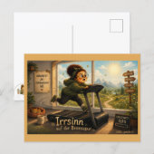 Irrsinn auf der Bremsspur Postkarte (Vorne/Hinten)
