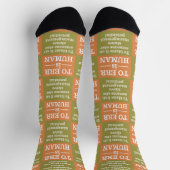"Irrtum ist menschlich" Socken (Oben)