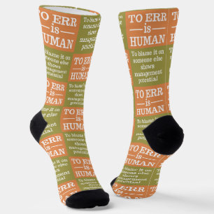 "Irrtum ist menschlich" Socken