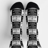 "Irrtum ist menschlich" Socken (Oben)