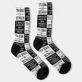 "Irrtum ist menschlich" Socken (Rechts)