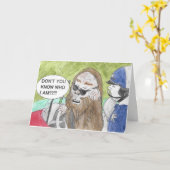 Irrtümliche Bigfoot-Geburtstags-Karte Karte (Gelbe Blume)