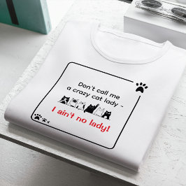 Irrwitziger Humor Freche Katzenlady Tri-Blend Shirt