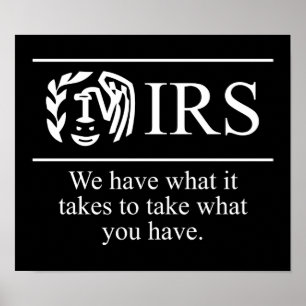 IRS $24,95 Grafikmauer Poster