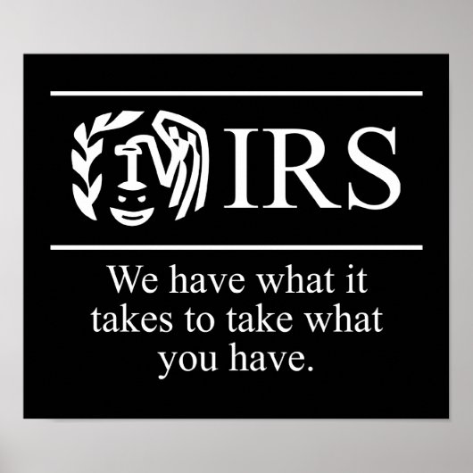 IRS $24,95 Grafikmauer Poster (Vorne)